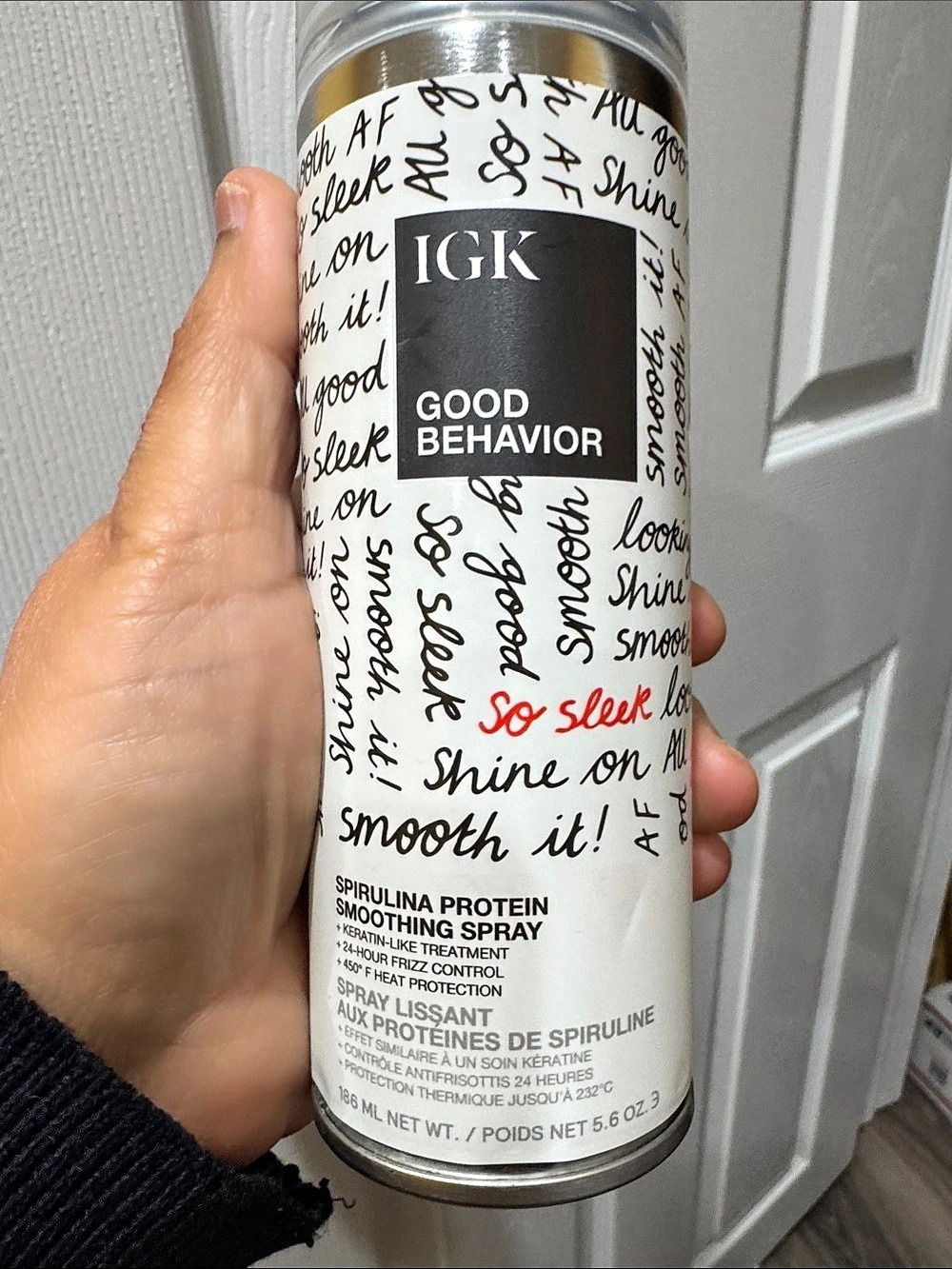 IGK Good Behavior Spirulina Protein Smoothing Spray Smoothing Spray 6 oz NWT
